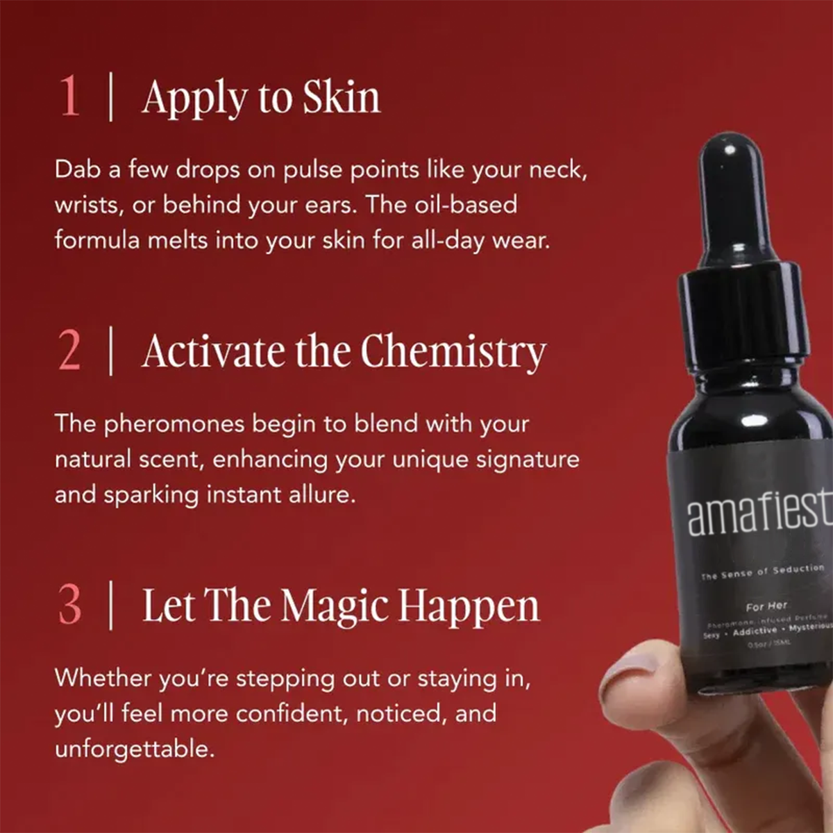 Amafiesta For Her The compliment-magnet that blends with your natural scent
